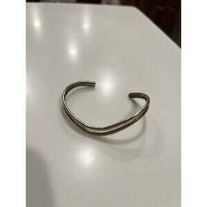 Sergio Lub copper cuff bracelet two tone silver brass small signed